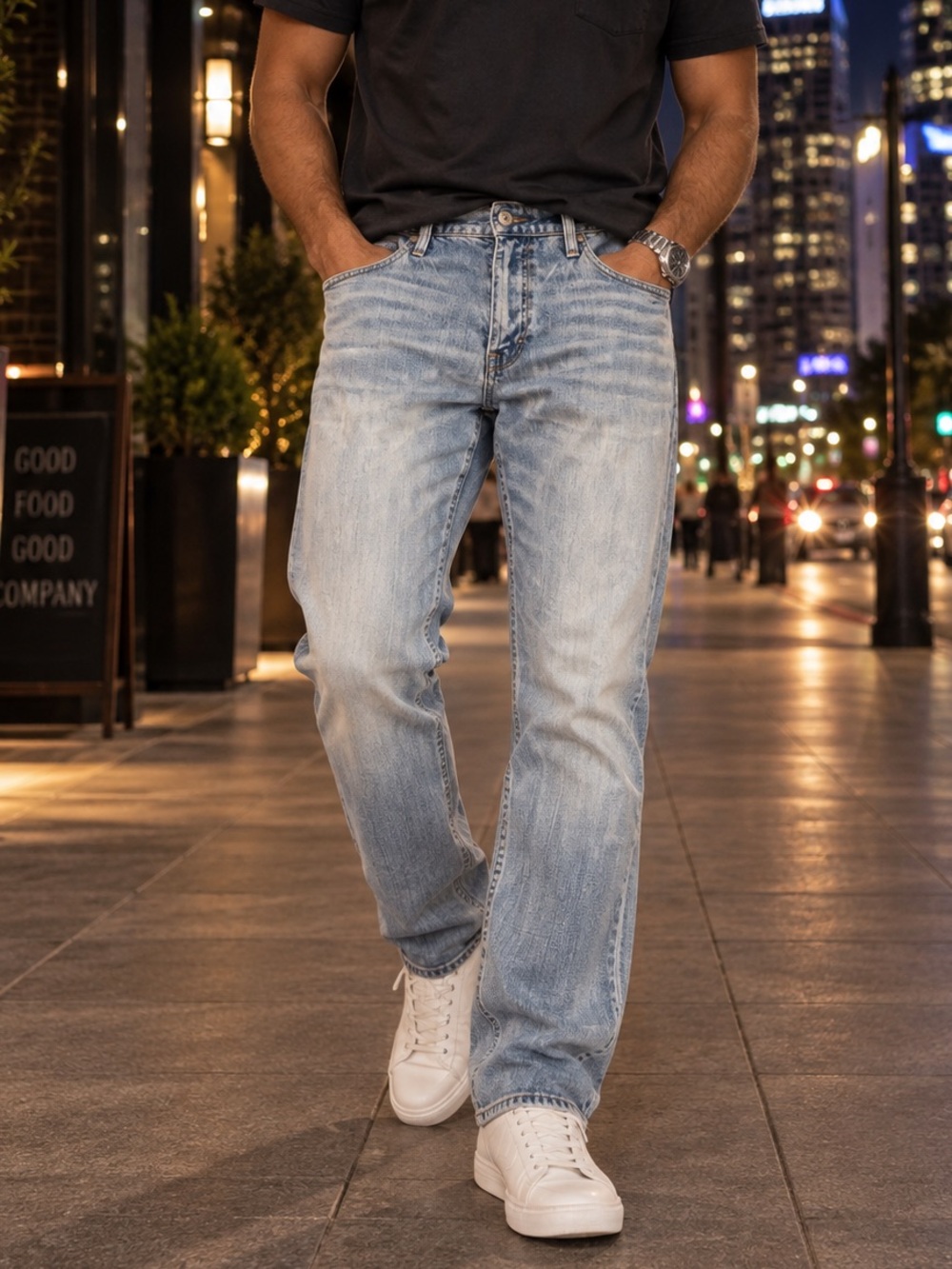 BKE Denim Jake Straight Leg Light Wash Jeans Men’s 31L